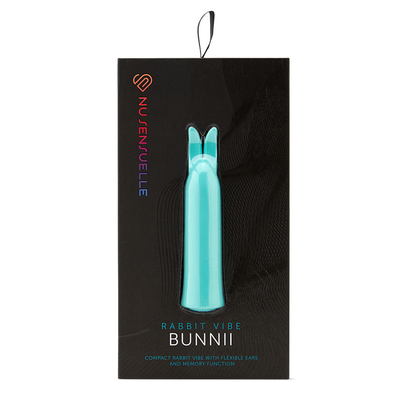Nu Sensuelle Teal Blue Front Box Rabbit Vibe Bunnii 20 Function 