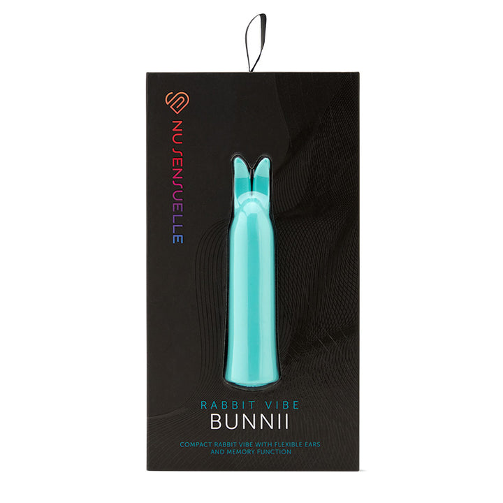 Nu Sensuelle Teal Blue Front Box Rabbit Vibe Bunnii 20 Function 