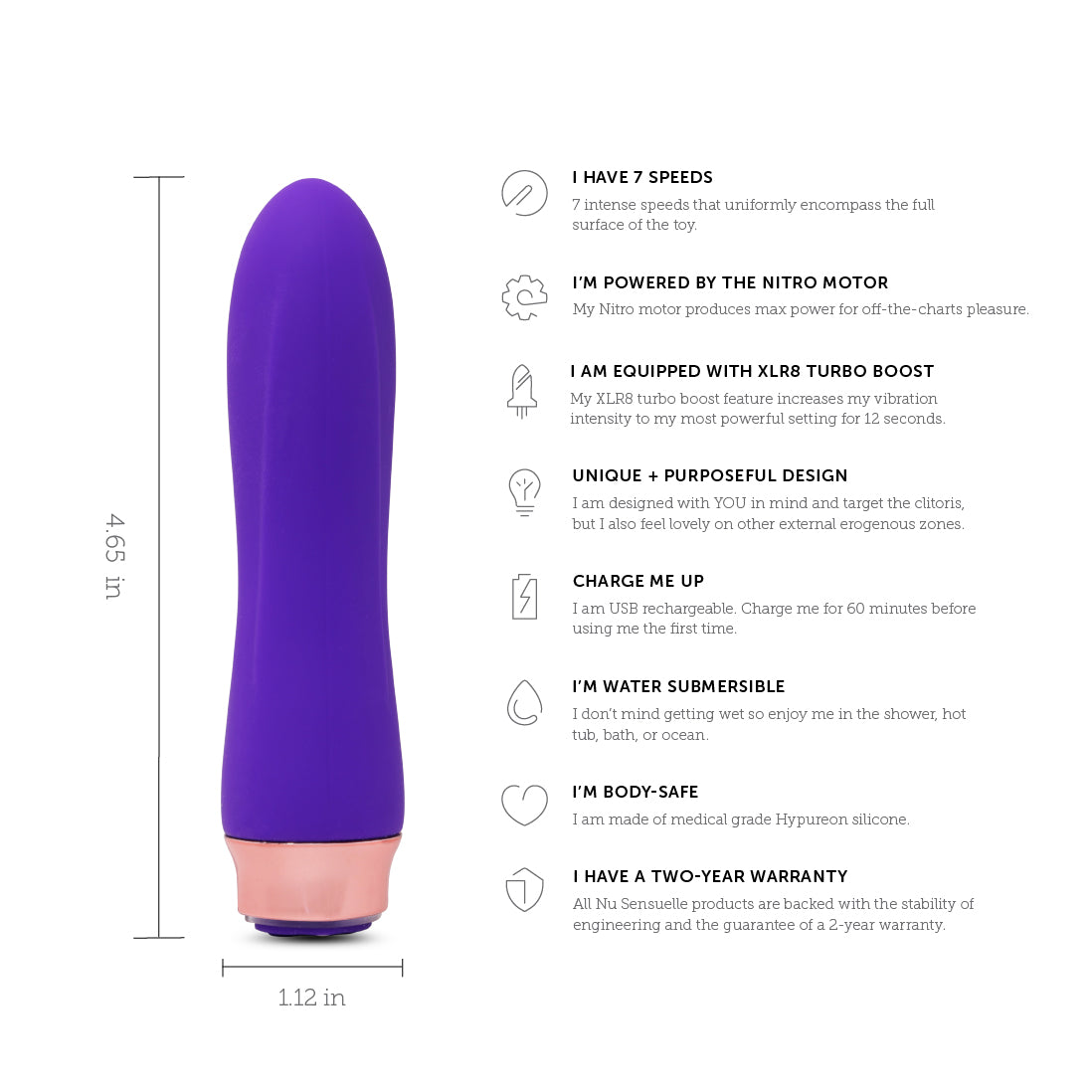 XLR8 Bullet Envy Turbo Boost Sex Toy | Powerful Compact Vibrator