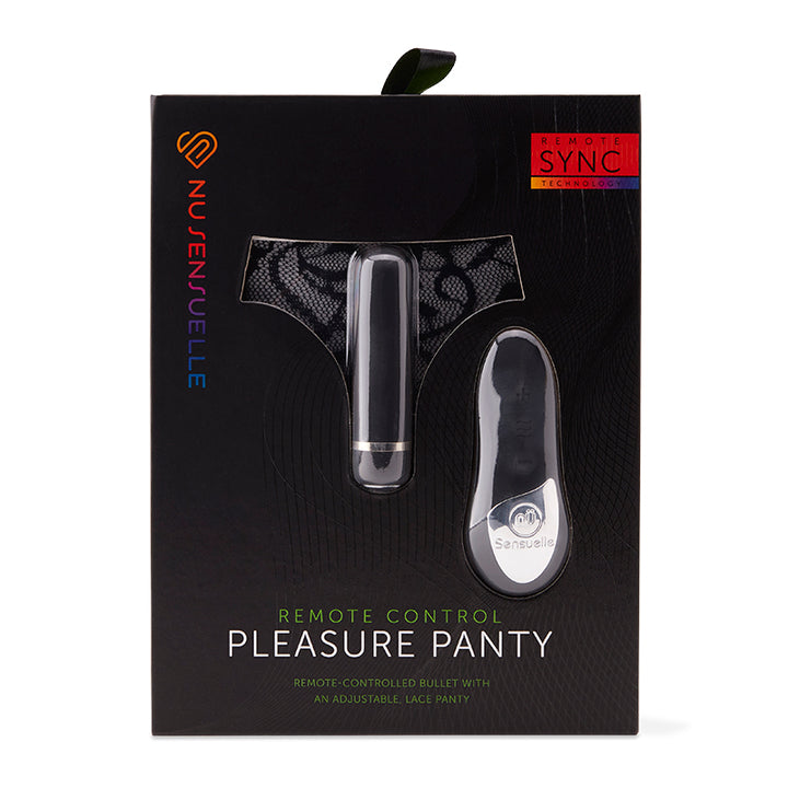 Nu Sensuelle Black Front Box Remote Control Pleasure Panty